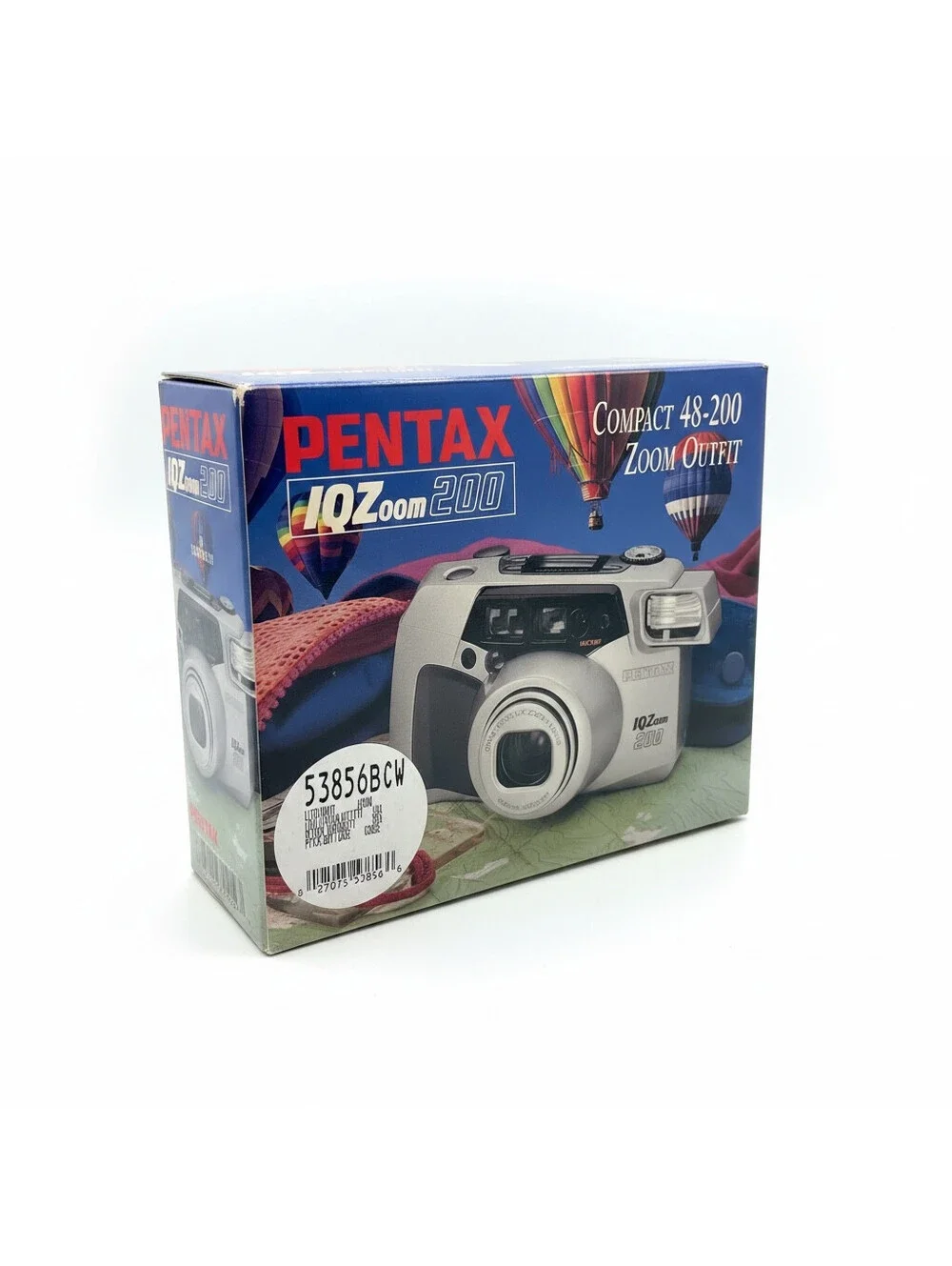 Pentax IQZoom 200 Film Camera Point & Shoot 48-200mm Lens With Case Manuals